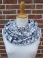 Preview: toller Schal mit ORCHIDEEN Loopschal aus Jersey Geschenk z. Geburtstag Muttertag